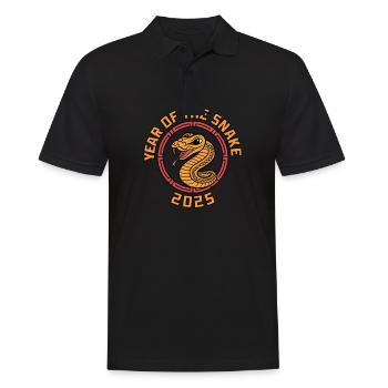 Année Chinoise 2025 Année du Serpent - Polo Homme - noir - Devant - Kai (181cm)