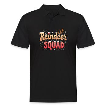 Renne Squad Renne Noël Renne Noël - Polo Homme - noir - Devant - Kai (181cm)