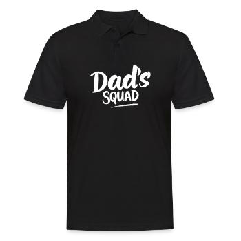 Dad's Squad Dad Dad Dad Birthday Dad - Men's Polo Shirt - black - Front - Kai (181cm)