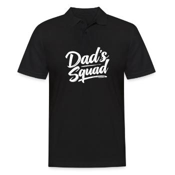 Dad's Squad Dad Dad Dad Birthday Dad - Men's Polo Shirt - black - Front - Kai (181cm)