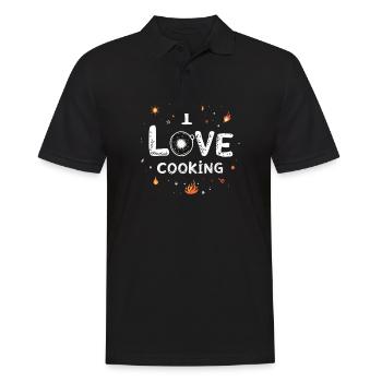 J’aime cuisiner Cuisiner Cuisiner Cuisiner - Polo Homme - noir - Devant - Kai (181cm)
