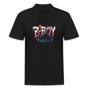 B-Boy Breakdance Hip Hop Dance Danseuse Breakdance - Polo Homme - noir - Devant - Kai (181cm)