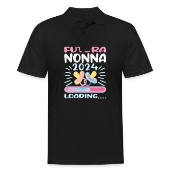 Nonna 2024 Chargement Mamie 2024 - Polo Homme - noir - Devant - Kai (181cm)