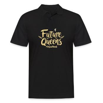 Dad of Future Queens #Ingoodhands Mädchen Papa - Männer Poloshirt - Schwarz - Vorne - Kai (181cm)