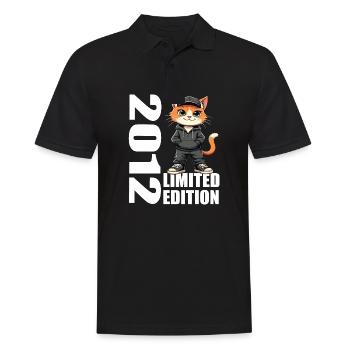 Limited Edition 2012 Geburtstag 2012 Geboren - Männer Poloshirt - Schwarz - Vorne - Kai (181cm)