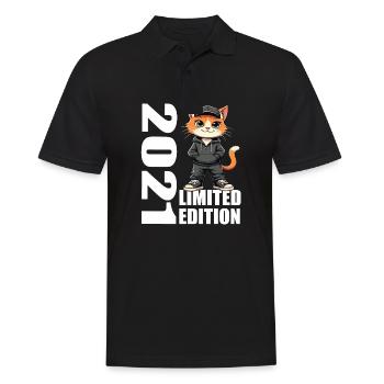 Limited Edition 2021 Birthday 2021 Born - Men's Polo Shirt - black - Front - Kai (181cm)