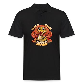 Année Chinoise 2025 Année du Serpent - Polo Homme - noir - Devant - Kai (181cm)