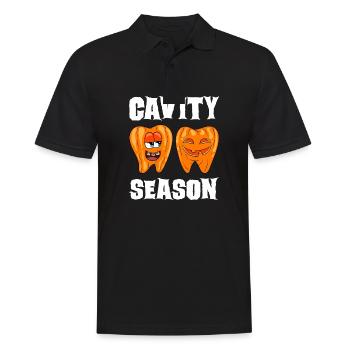 Zahnarzt Halloween Zahnarzthelferin - Männer Poloshirt - Schwarz - Vorne - Kai (181cm)