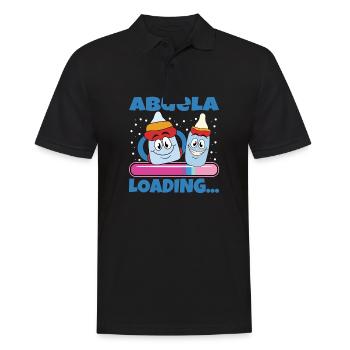 Oma 2024 werdende Oma 2024 Loading - Männer Poloshirt - Schwarz - Vorne - Kai (181cm)