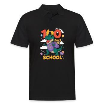 100e jour d'école 100e jour d'école pour les enfants - Polo Homme - noir - Devant - Kai (181cm)