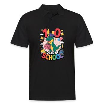 100th Day Of School 100 Day Of School Kids - Men's Polo Shirt - black - Front - Kai (181cm)