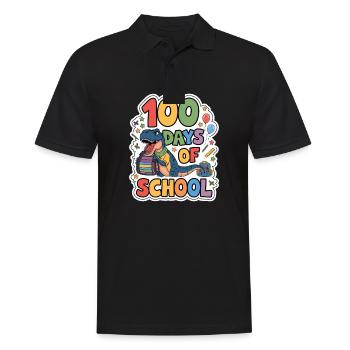 100th Day Of School 100 Day Of School Kids - Men's Polo Shirt - black - Front - Kai (181cm)