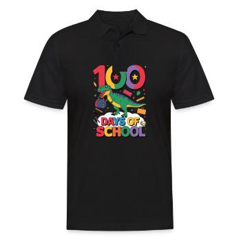 100e jour d’école 100 jour d’école des enfants - Polo Homme - noir - Devant - Kai (181cm)