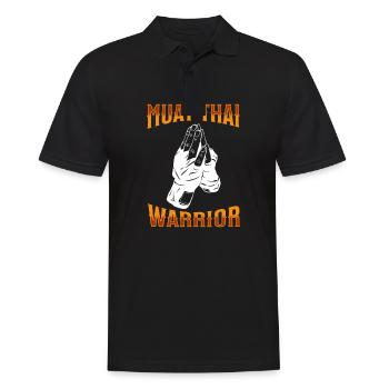 Muay Thai Boxing Muay Thai - Männer Poloshirt - Schwarz - Vorne - Kai (181cm)
