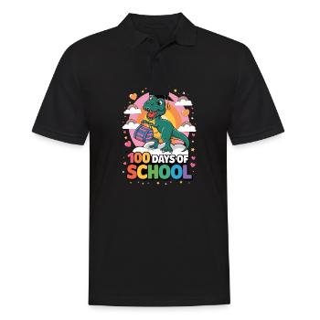 100th Day Of School 100 Day Of School Kids - Men's Polo Shirt - black - Front - Kai (181cm)