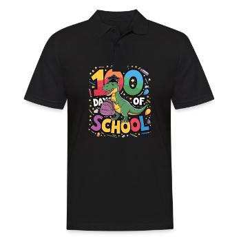 100e jour d’école 100 jour d’école des enfants - Polo Homme - noir - Devant - Kai (181cm)