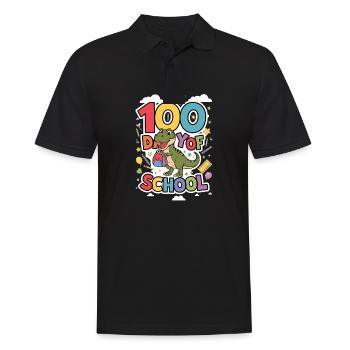 100th Day Of School 100 Day Of School Kids - Men's Polo Shirt - black - Front - Kai (181cm)