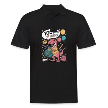100e jour d’école 100 jour d’école des enfants - Polo Homme - noir - Devant - Kai (181cm)