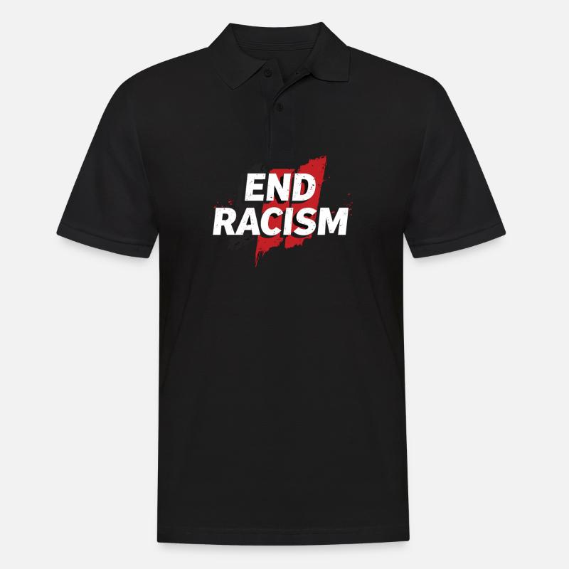 Antiracisme, égalité et diversité - Polo Homme - noir
