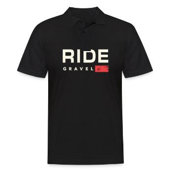 Vélo Gravel Vélo Gravel Amateurs de Gravel Bike & Cyclistes - Polo Homme - noir - Devant - Kai (181cm)