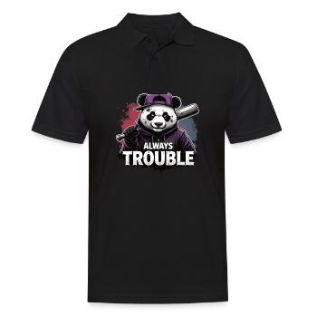 Gangster Panda Panda Panda Ours Pandas - Polo Homme - noir - Devant - Kai (181cm)