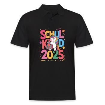 Écolier 2025 Inscription à l’école Retour à l’école - Polo Homme - noir - Devant - Kai (181cm)