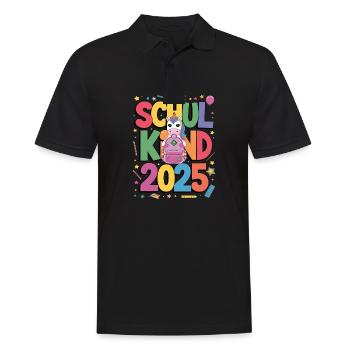 Écolier 2025 Inscription à l’école Retour à l’école - Polo Homme - noir - Devant - Kai (181cm)