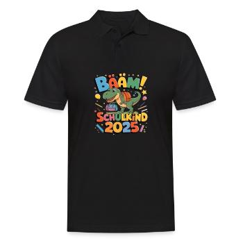 Écolier 2025 Inscription à l’école Retour à l’école - Polo Homme - noir - Devant - Kai (181cm)
