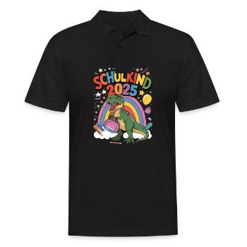 School Child 2025 School Enrollment Back to School - Men's Polo Shirt - black - Front - Kai (181cm)