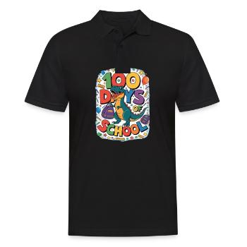 100th Day Of School 100 Day Of School Kids - Men's Polo Shirt - black - Front - Kai (181cm)