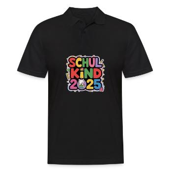 Écolier 2025 Inscription à l’école Retour à l’école - Polo Homme - noir - Devant - Kai (181cm)