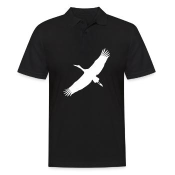 Storch - Männer Poloshirt - Schwarz - Vorne - Kai (181cm)