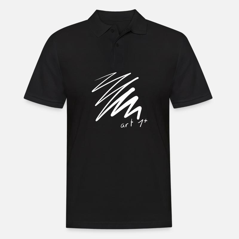 Lignes d’art - Polo Homme - noir