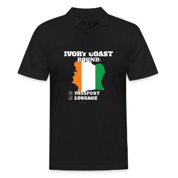 Côte d’Ivoire Bound Country Travel Drapeau ivoirien - Polo Homme - noir - Devant - Kai (181cm)