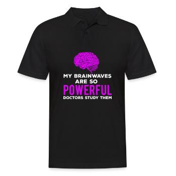 Enfants épilepsie conscience citer puissant geh - Polo Homme - noir - Devant - Kai (181cm)