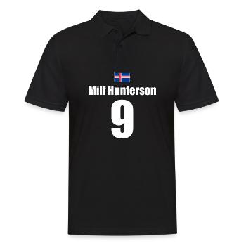 Hunterson Island Sauf Trikot Mallorca - Männer Poloshirt - Schwarz - Vorne - Kai (181cm)