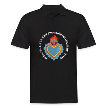 Treat Me Like A Gift From God Religious Team - Männer Poloshirt - Schwarz - Vorne - Kai (181cm)