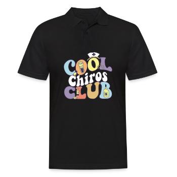 Cool Chiros Club Chiropractor Medical - Männer Poloshirt - Schwarz - Vorne - Kai (181cm)