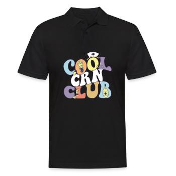 Cool Crn Club Registered Nurse Medical - Männer Poloshirt - Schwarz - Vorne - Kai (181cm)