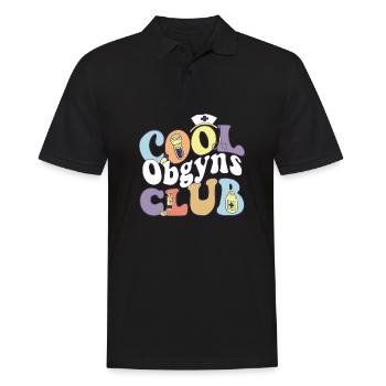 Cool Obgyns Club Gynecologist Practitioner - Männer Poloshirt - Schwarz - Vorne - Kai (181cm)