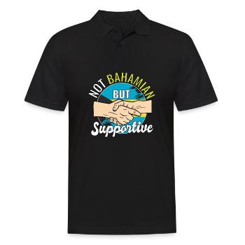 Pas des Bahamas mais un voyage de campagne de soutien - Polo Homme - noir - Devant - Kai (181cm)