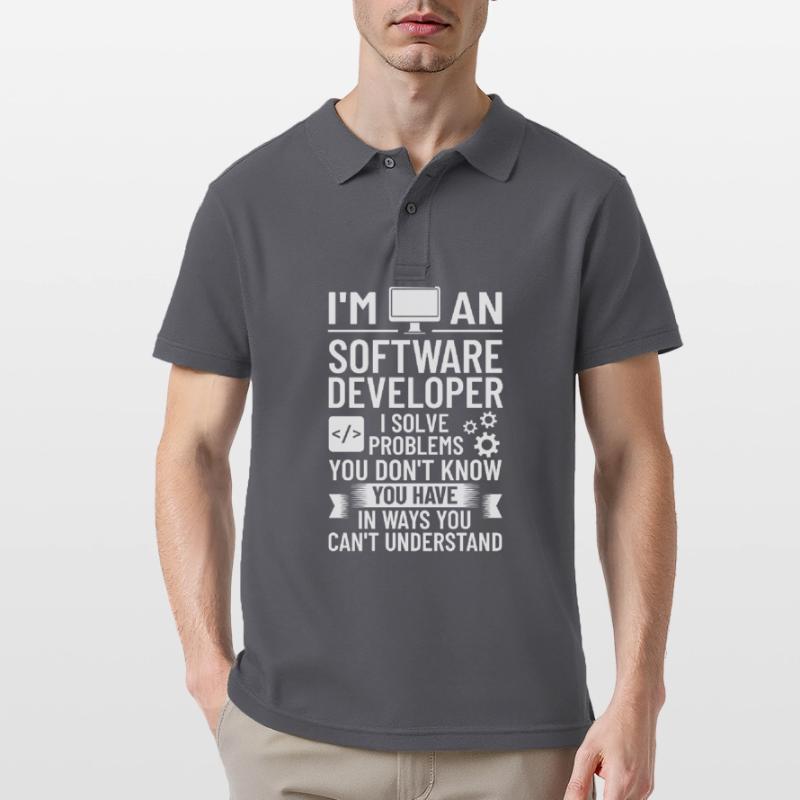 Software Development Software Developer Developer Men's Polo Shirt