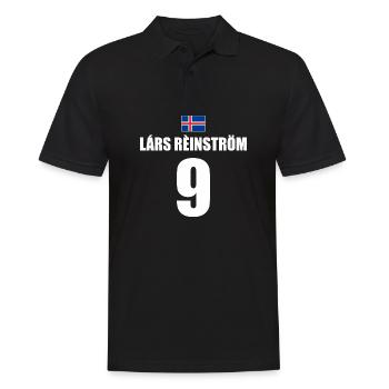 Lars Reinström Island Sauf Trikot Mallorca - Männer Poloshirt - Schwarz - Vorne - Kai (181cm)