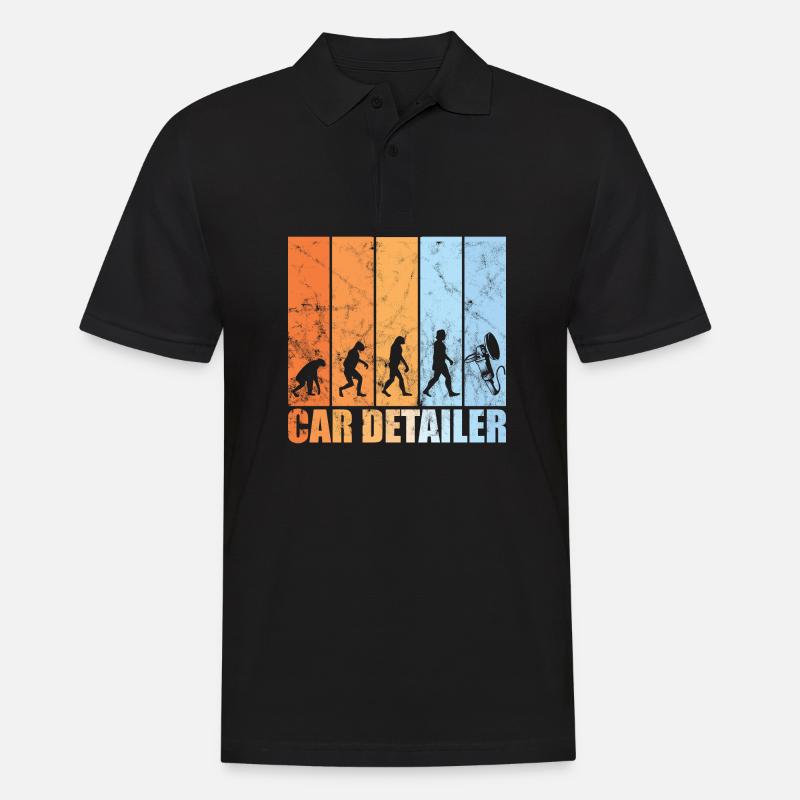 Autoaufbereiter evolution auto säubern - Männer Poloshirt - Schwarz
