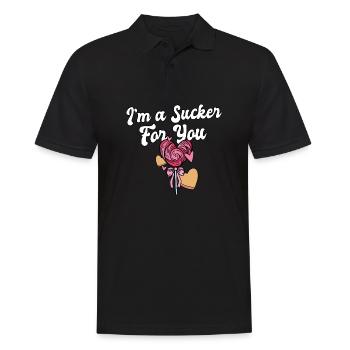 I'm A Sucker For You Romantic Valentine's - Männer Poloshirt - Schwarz - Vorne - Kai (181cm)
