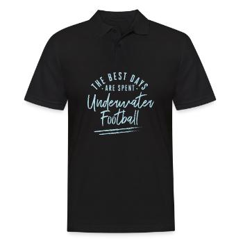 Les meilleurs jours sont passés au football sous-marin - Polo Homme - noir - Devant - Kai (181cm)