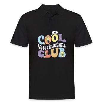 Cool Veterinarians Club Veterinary Practitioner - Men's Polo Shirt - black - Front - Kai (181cm)