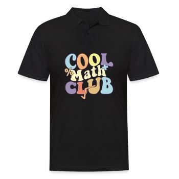 Cool Math Club Bachelor of Mathematics Teacher - Men's Polo Shirt - black - Front - Kai (181cm)