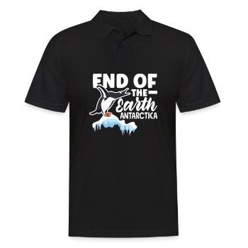 End of the earth Ice Expedition Adventure - Men's Polo Shirt - black - Front - Kai (181cm)
