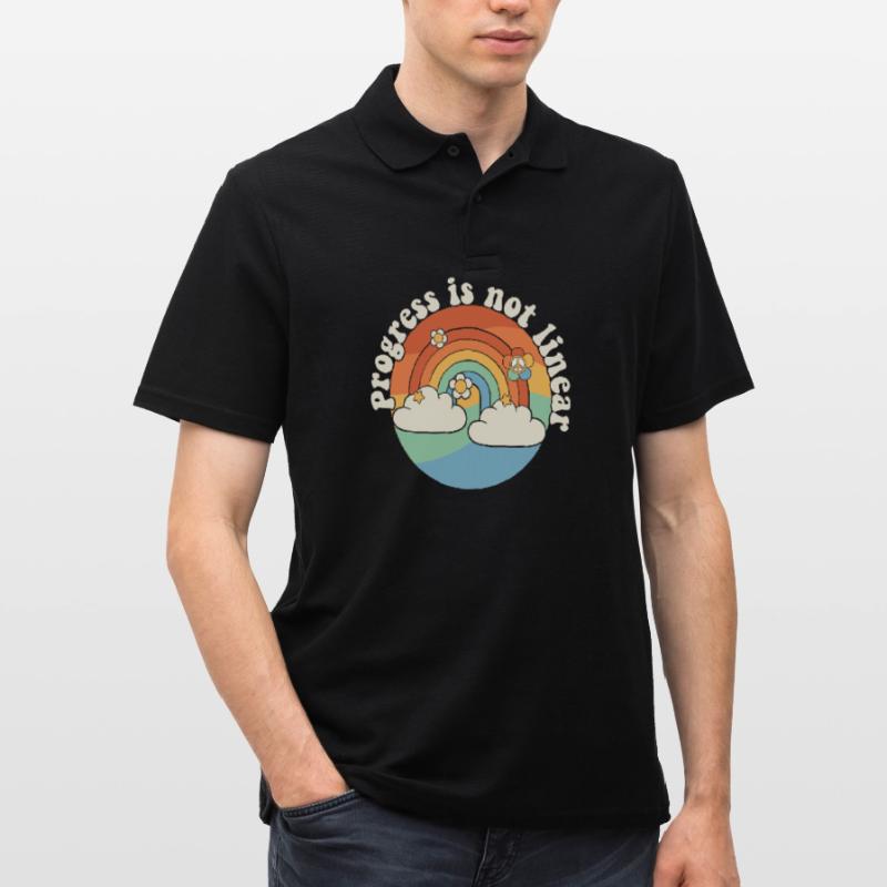 Paraprofessional Progress Is Not Linear Sped Männer Poloshirt